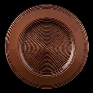 Rope Brown Glass Charger