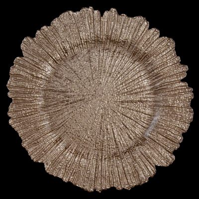 Sea Sponge Mink Glass Charger