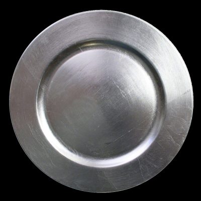 Silver Acrylic Charger Plate