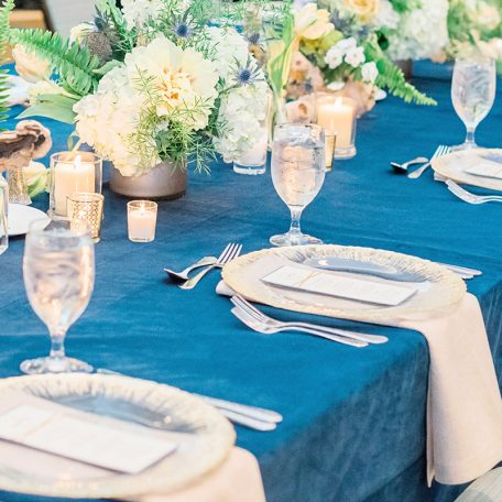 Artic Velvet Tablescape