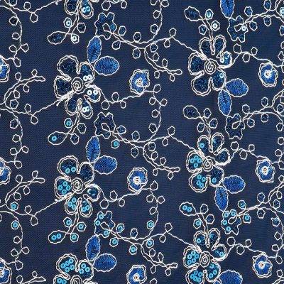 Navy with Silver Deidra