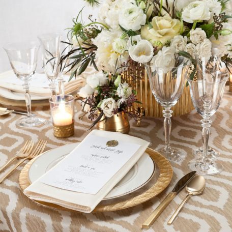 Gilded Jakarta Tablescape