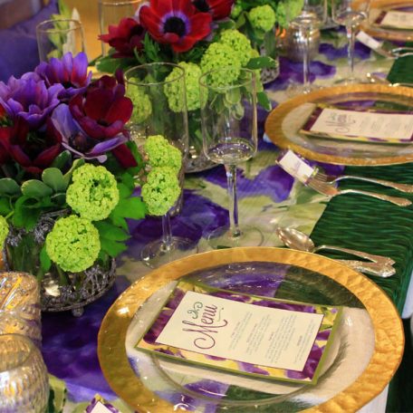 Grass Rhythm Table Linen With Giverny Table Runner