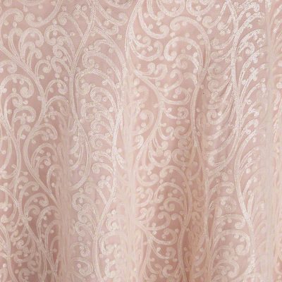 Ivory Filigree over Salmon Faille