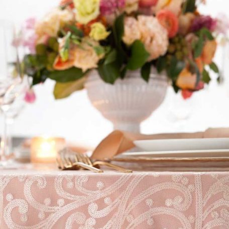 Ivory Filigree Tablescape