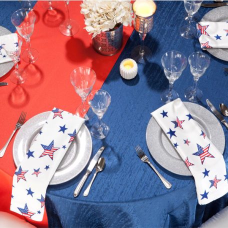 Lapis Contour Tablescape with Betsy Shantung Dinner Napkin