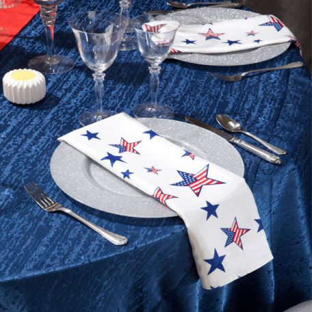 Lapis Contour Tablescape with Betsy Shantung Dinner Napkin