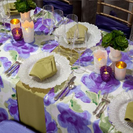 Leaf Twill Tablescape with Giverny Table Runner