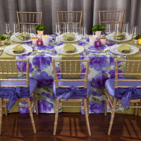 Leaf Twill Tablescape with Giverny Table Runner