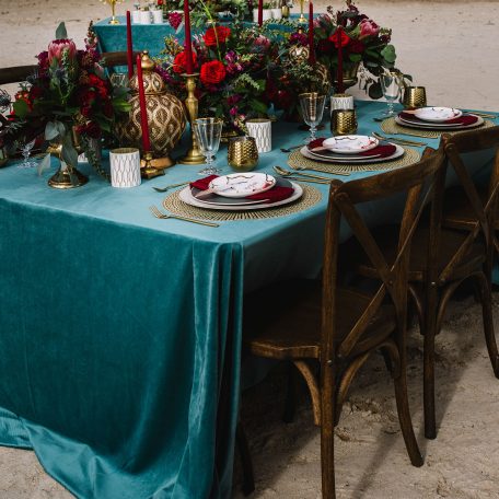 Mallard Velvet Tablescape