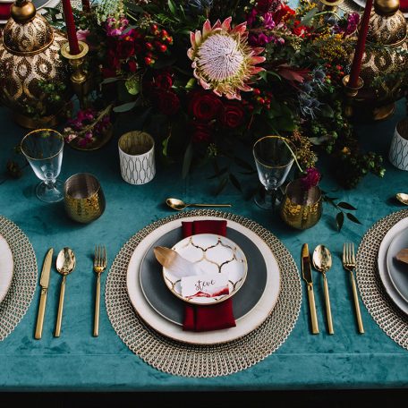 Mallard Velvet Tablescape