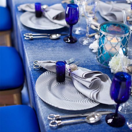 Sapphire Ombre Tablescape