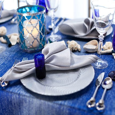 Sapphire Ombre Tablescape