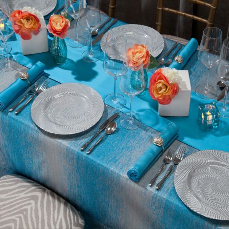 Turquoise Ombre Tablescape