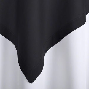 Black Classic Hemstitch Overlay