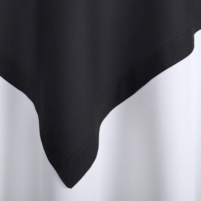 Black Classic Hemstitch Overlay
