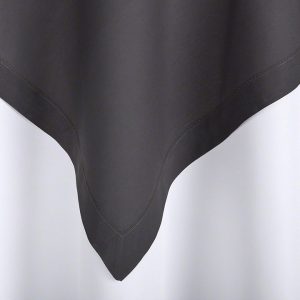 Charcoal Classic Hemstitch Overlay