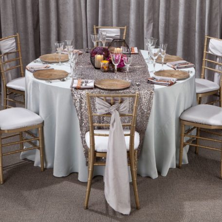 Mercury Sequin Tablescape