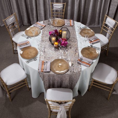 Mercury Sequin Tablescape