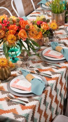 Sunset Ganado Tablescape