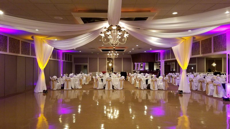 Rent Draping and LED Uplighting in Michigan for Weddings and Special Events.