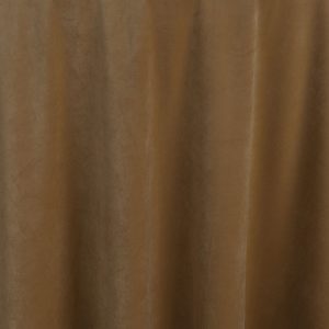 Create drama and excitement for any event with Caramel Velvet table linen. This delicate caramel color becomes dramatic with the opalescent plush fabric.