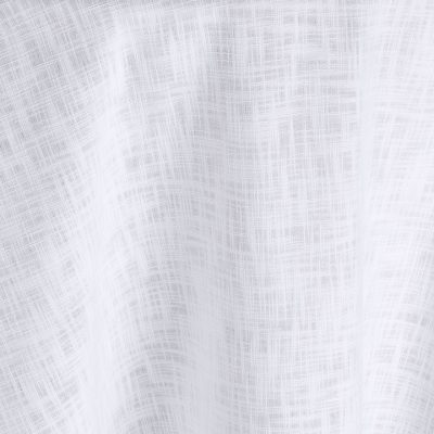 Restrained and ultra-modern, the white jacquard weave of this Steel Brimble table linen drapes effortlessly and has a sense of low-key luxury. Rent it here.