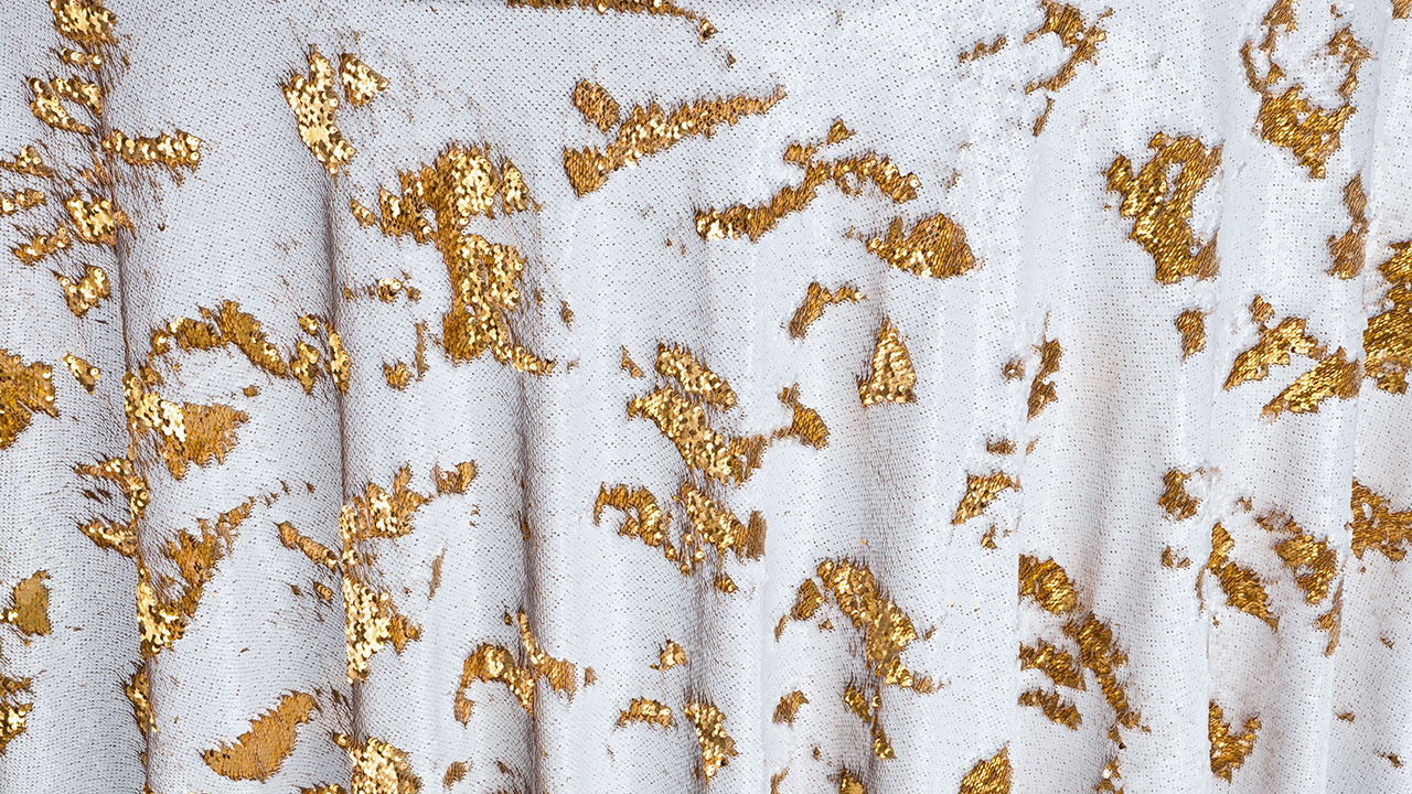 Gold Mermaid Flip Sequins Table Linen and Runner Rentals - Rent Nationwide