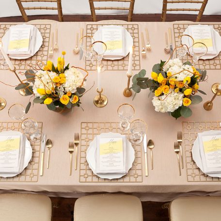 Gold Deco Metal Plate Placemat Charger Rental for events