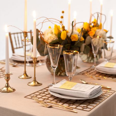 Gold Deco Metal Plate Placemat Charger Rental for events