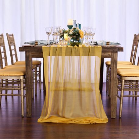 Daffodil Yellow Graceful Table Drape