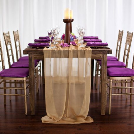 Gold Graceful Table Drape