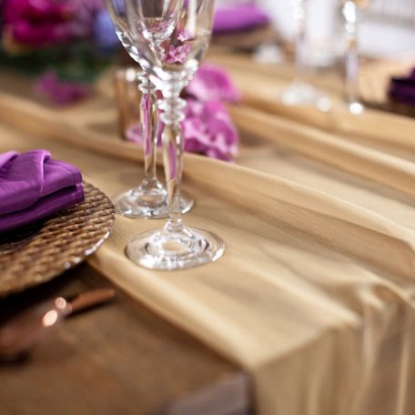 Gold Graceful Table Drape