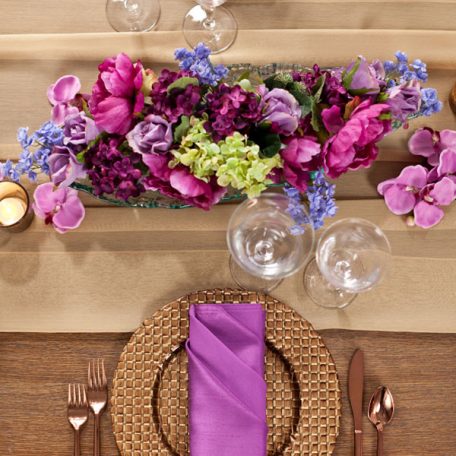 Gold Graceful Table Drape