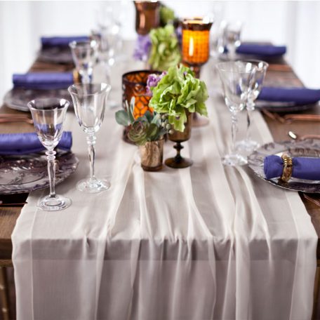 Ivory Graceful Table Drape