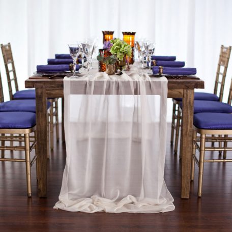 Ivory Graceful Table Drape