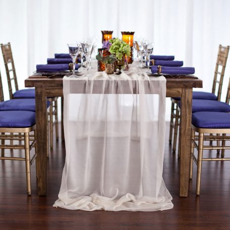 Ivory Graceful Table Drape