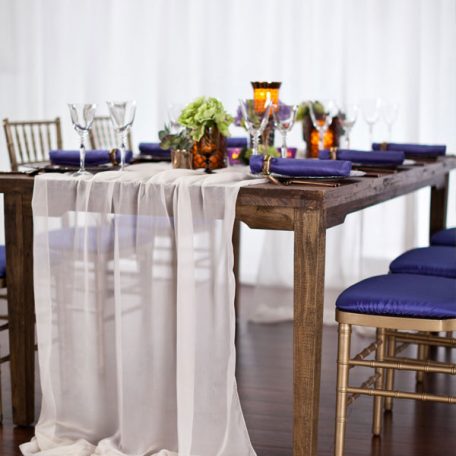 Ivory Graceful Table Drape