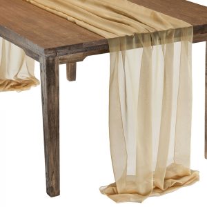 This elegant Gold Graceful table drape is one of several unique Gracefuls available in the Fabulous Events selection of table drapes and other linen rentals. Use it to create effortless beauty for your tables, and combine it with our other linen designs for a truly original theme. Rent it here today. 877-200-2424