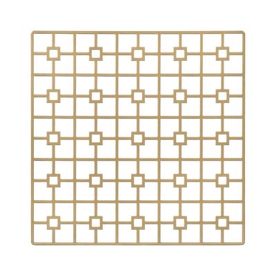 With its supremely simple shape and controlled, but edgy pattern, the Gold Deco Metal Placemat will highlight fine china, gold-rimmed crystal and simple flatware in classic Deco-era style. But it would also support and enhance an over-the-top ethnic theme of stylized patterns and brilliant colors. Rent it here today.