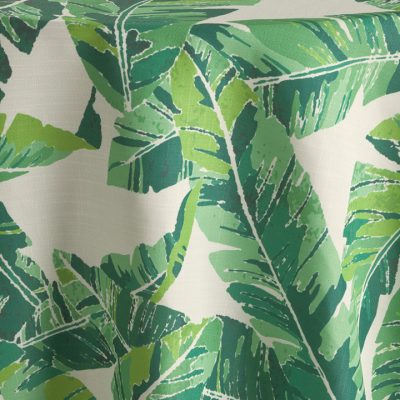 Breakers Palm, part of the Palm Beach Chic collection, is a stylish palm leaf pattern linen that can turn any special occasion into a tropical paradise. Palm Beach Chic is a cool and refreshing collection filled with saturated hues, bold prints and tropical accents. Shop the entire collection!