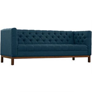 Our Azure Blue Harris sofa is perfect for any type of event. This will elevate your soft seating for your party. Rent it here today.