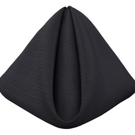 Black Faille Dinner Napkin