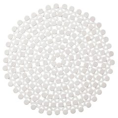 The Beaded White Placemat adds a touch of elegance to any table design. Its timeless, chic simplicity is the perfect match for accenting vibrant colors and bold patterns. Rent it here today.