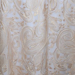 Rent paisley lace overlays from Fabulous Events. We have one of the largest selections of rental table linens, chair covers, napkins & chargers.
