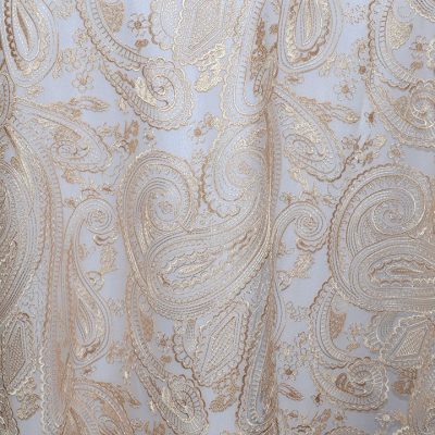 Rent paisley lace overlays from Fabulous Events. We have one of the largest selections of rental table linens, chair covers, napkins & chargers.