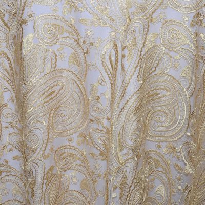 Rent paisley lace overlays from Fabulous Events. We have one of the largest selections of rental table linens, chair covers, napkins & chargers.