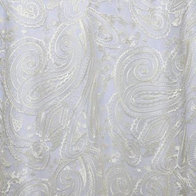 Rent paisley lace overlays from Fabulous Events. We have one of the largest selections of rental table linens, chair covers, napkins & chargers.