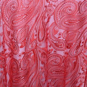 Rent paisley lace overlays from Fabulous Events. We have one of the largest selections of rental table linens, chair covers, napkins & chargers.