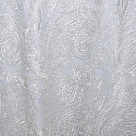 White Paisley Lace shown over White Classic Poly
